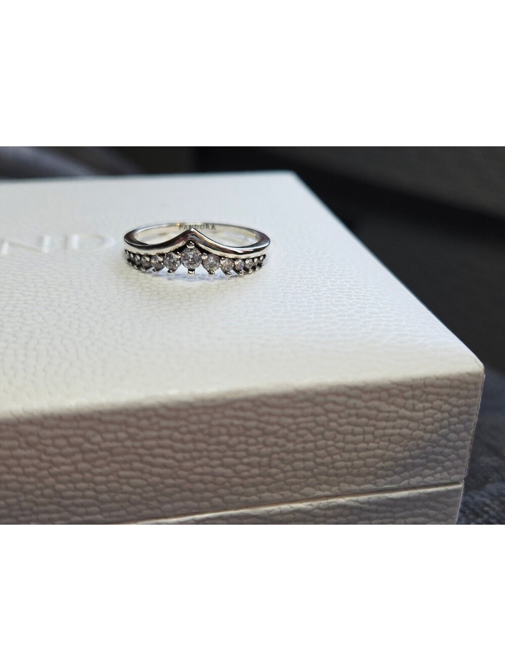 Pandora s925 ale cubic zirconia princess ring